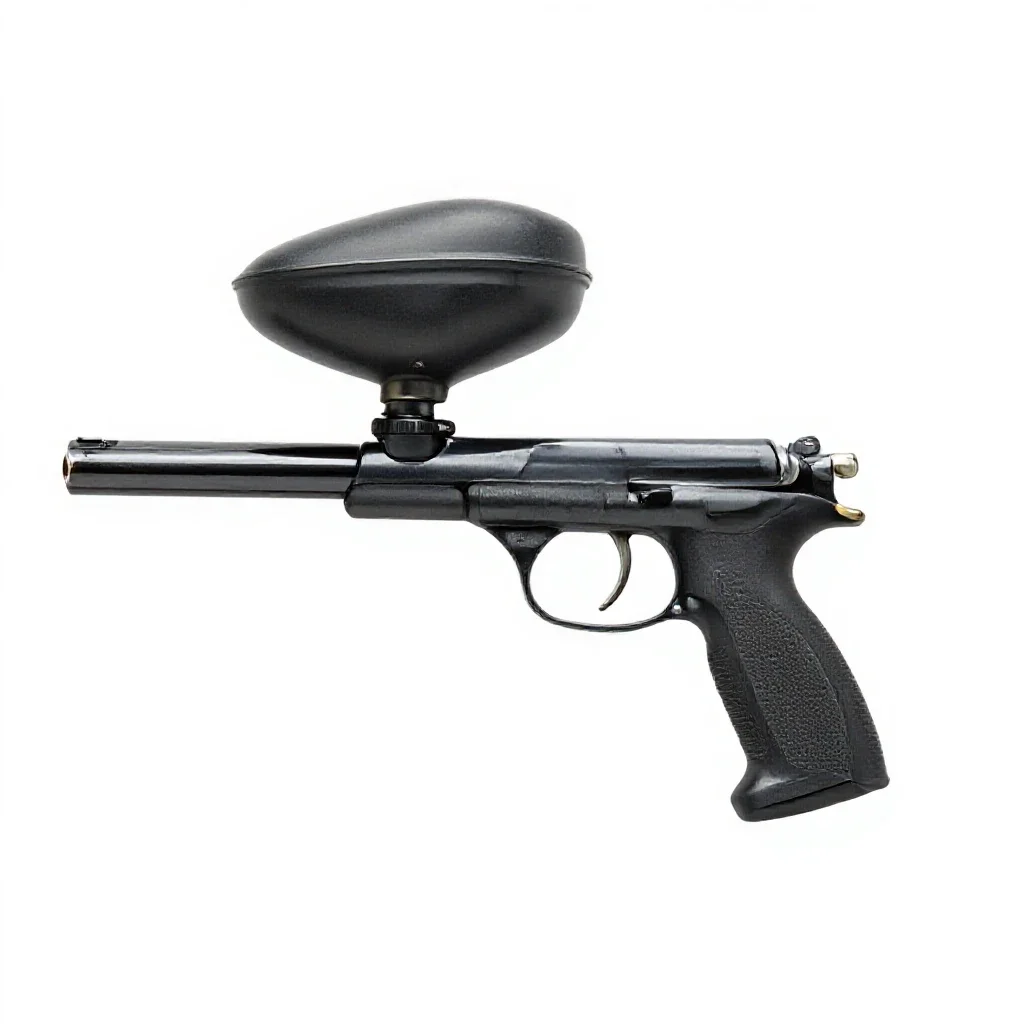 Paintball gun isolated on a white background