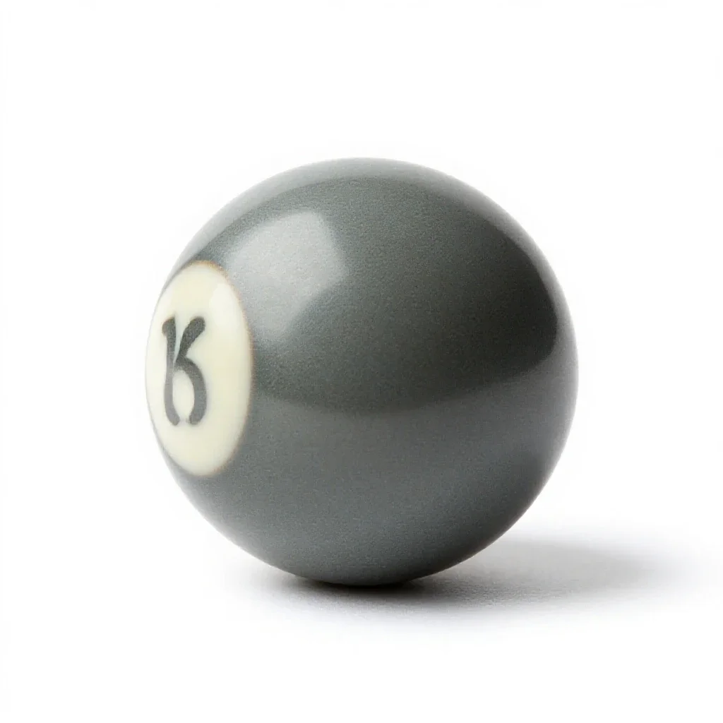 Pool ball isolated on a white background