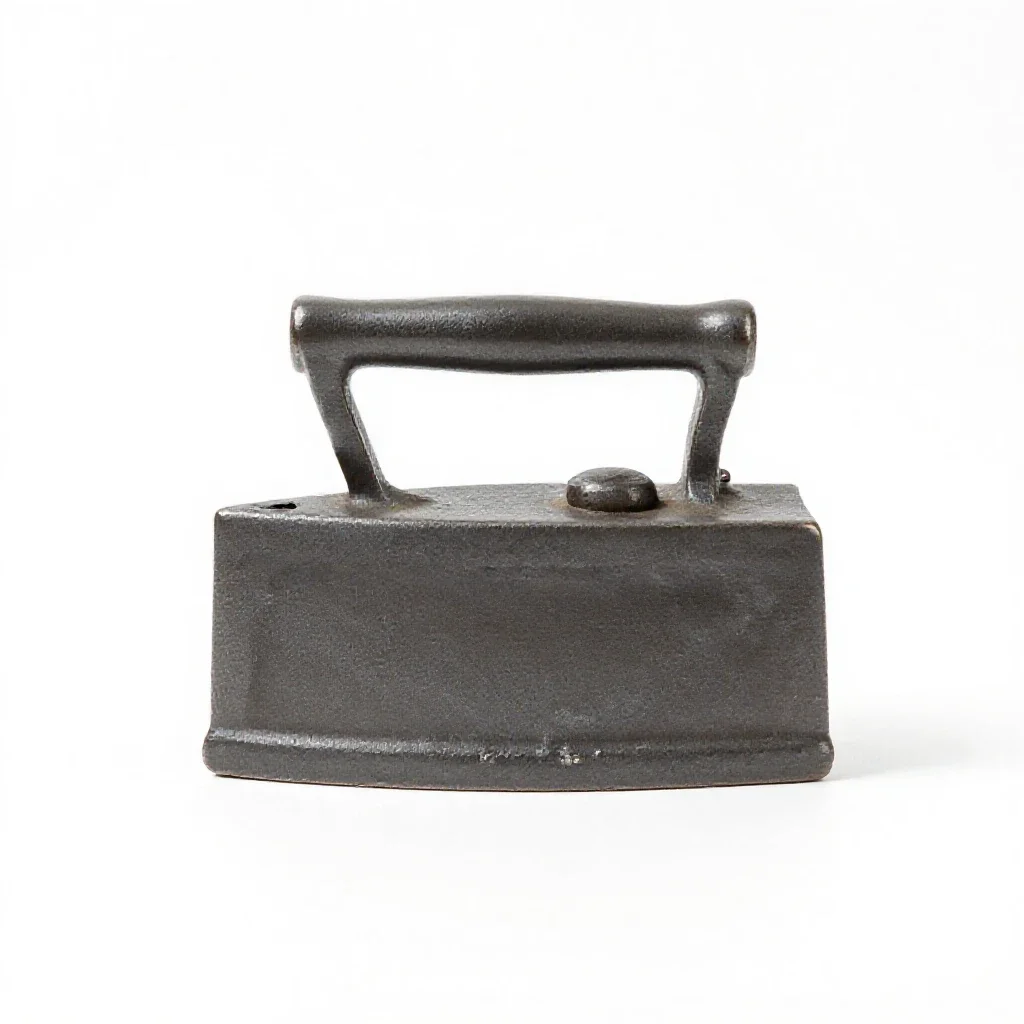 Short iron isolated on a white background