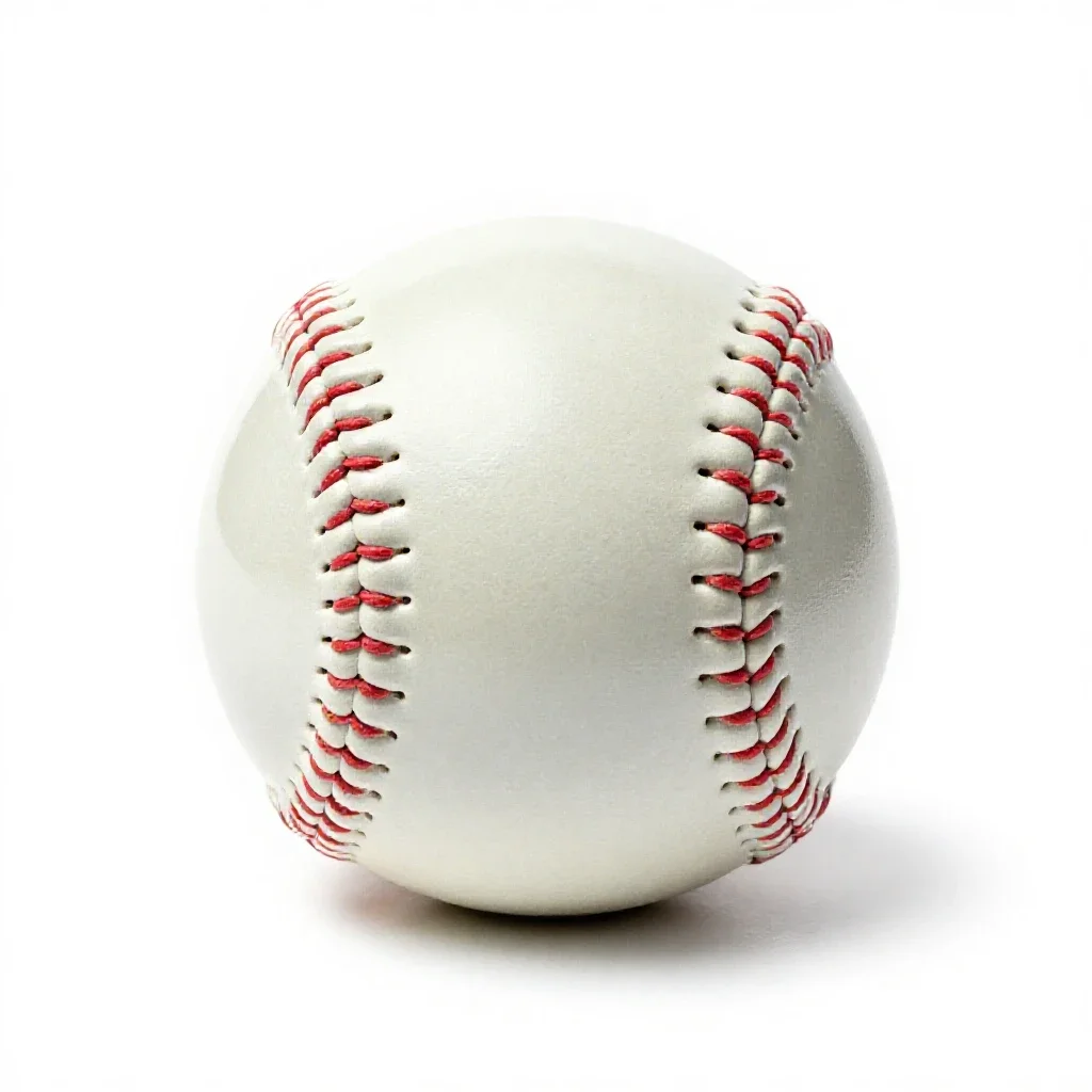 Softball isolated on a white background