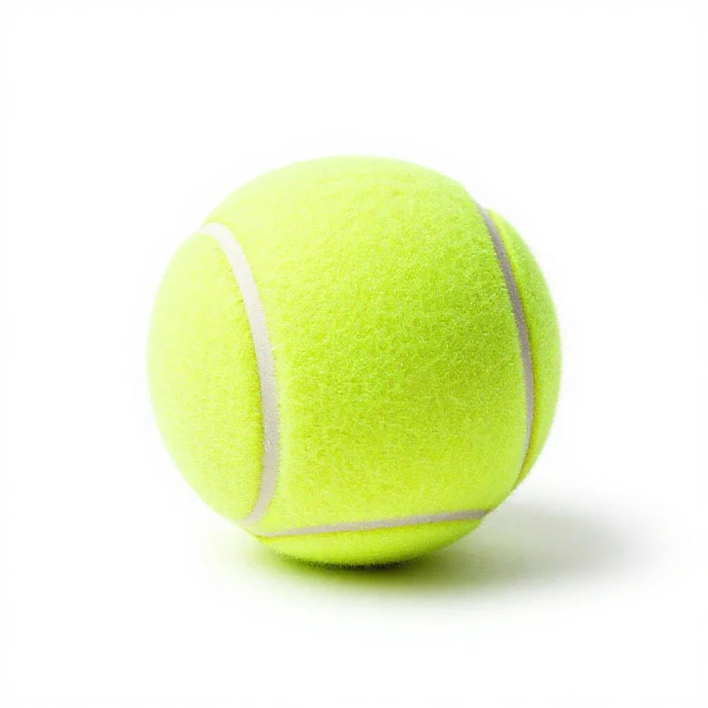 Tennis ball isolated on a white background