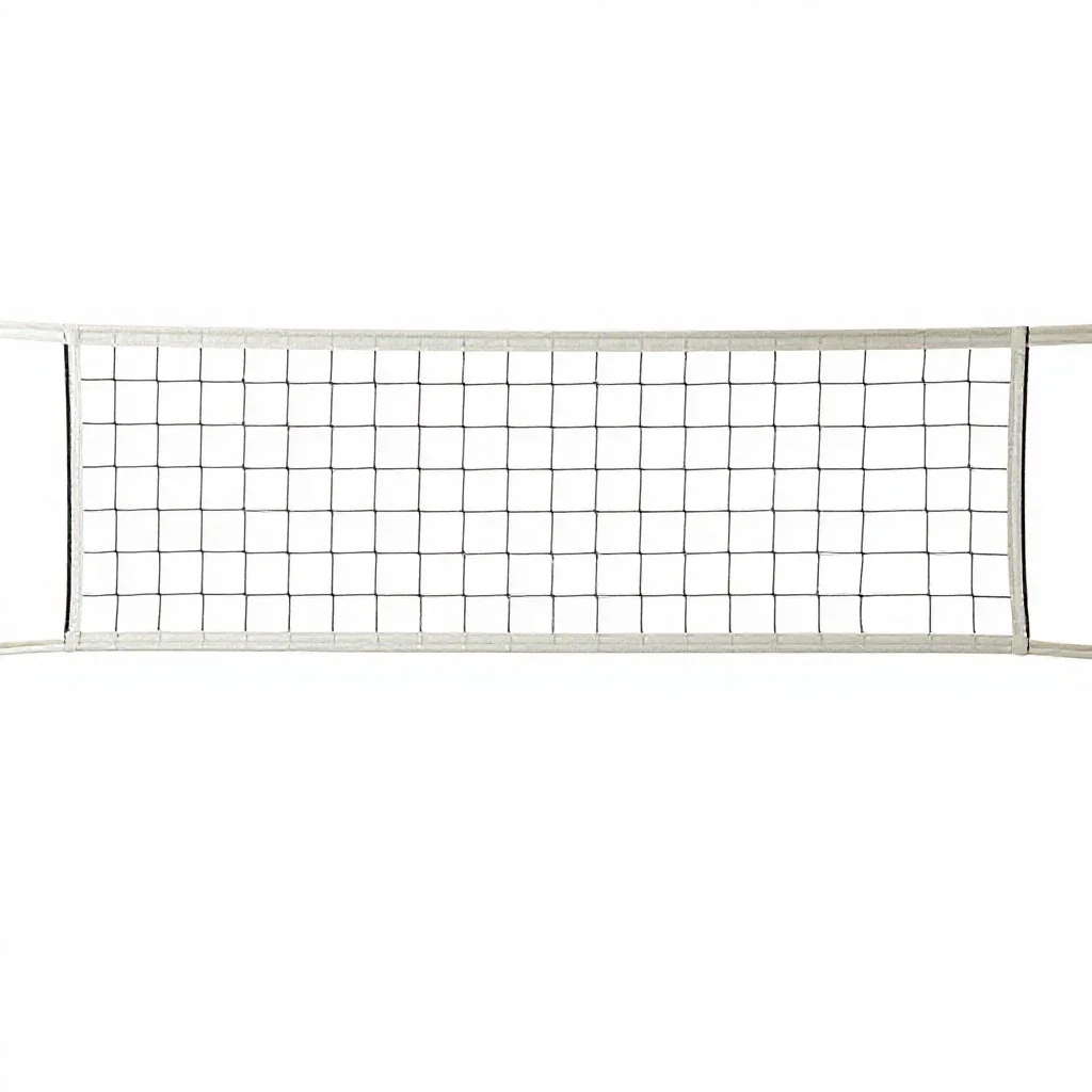 Volleyball net isolated on a white background