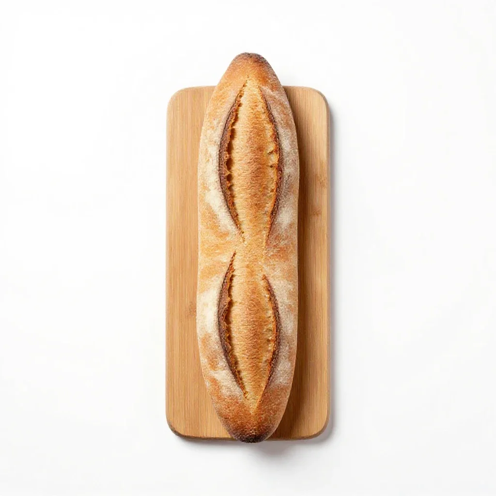 Baguet isolated on a white background