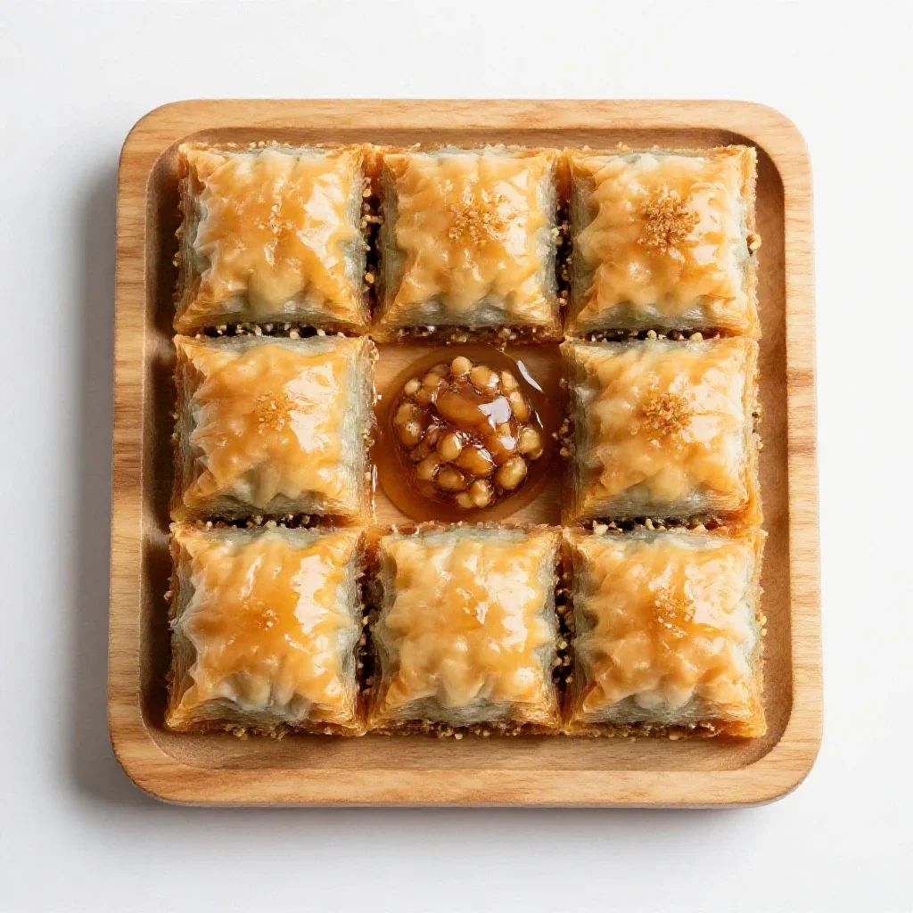 Baklava isolated on a white background