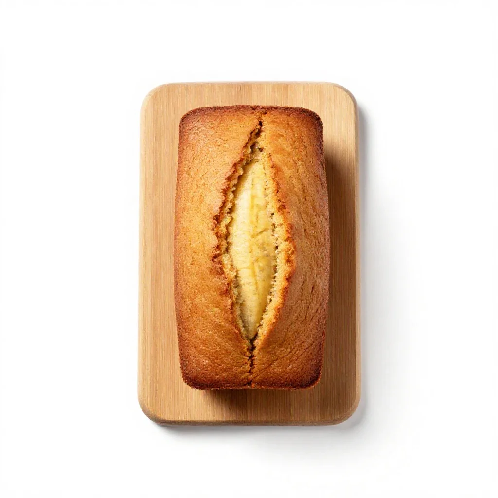 Banana bread isolated on a white background