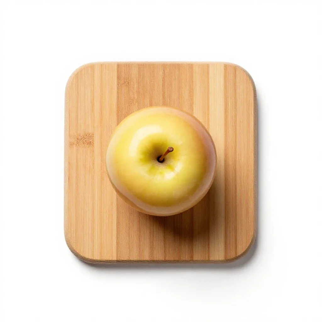 Candied apple isolated on a white background