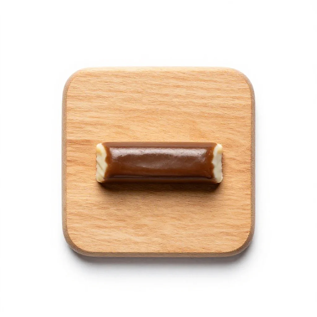 Candy bar isolated on a white background