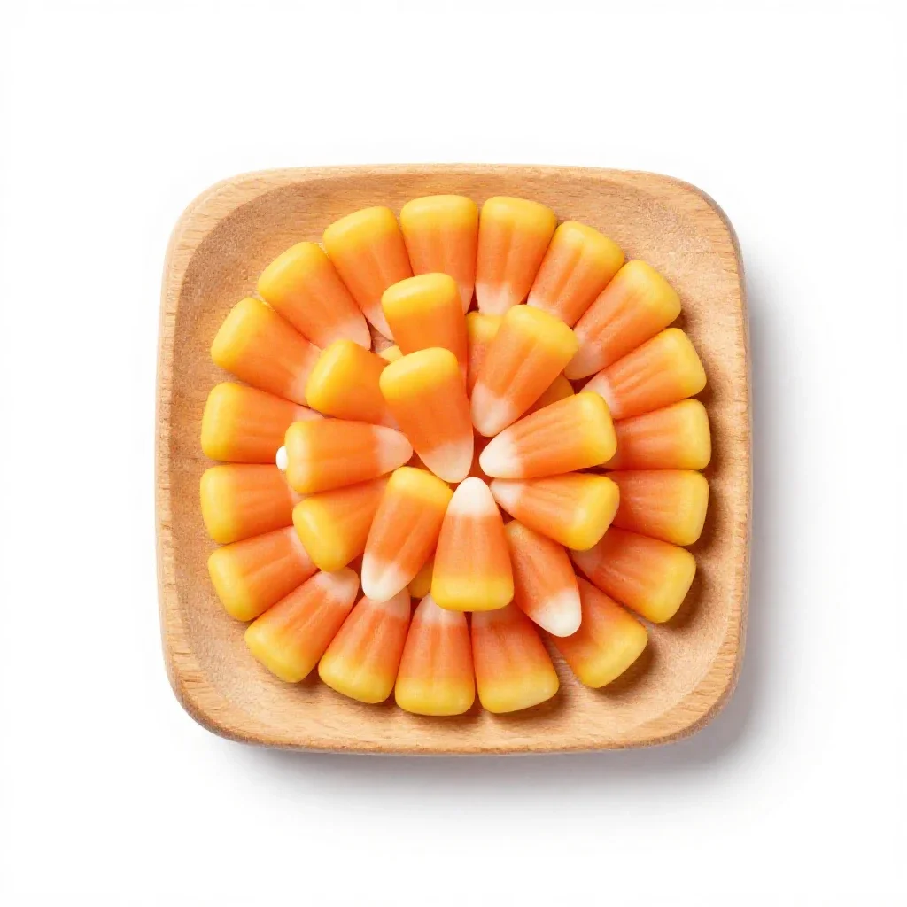 Candy corn isolated on a white background