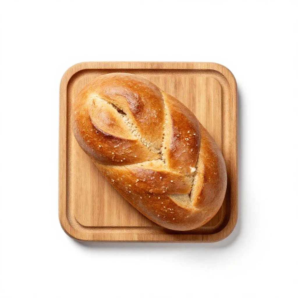 Challah isolated on a white background