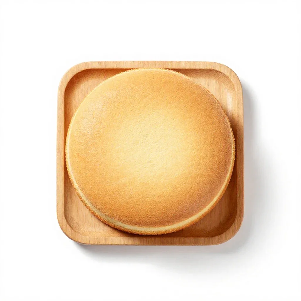 Chiffon cake isolated on a white background