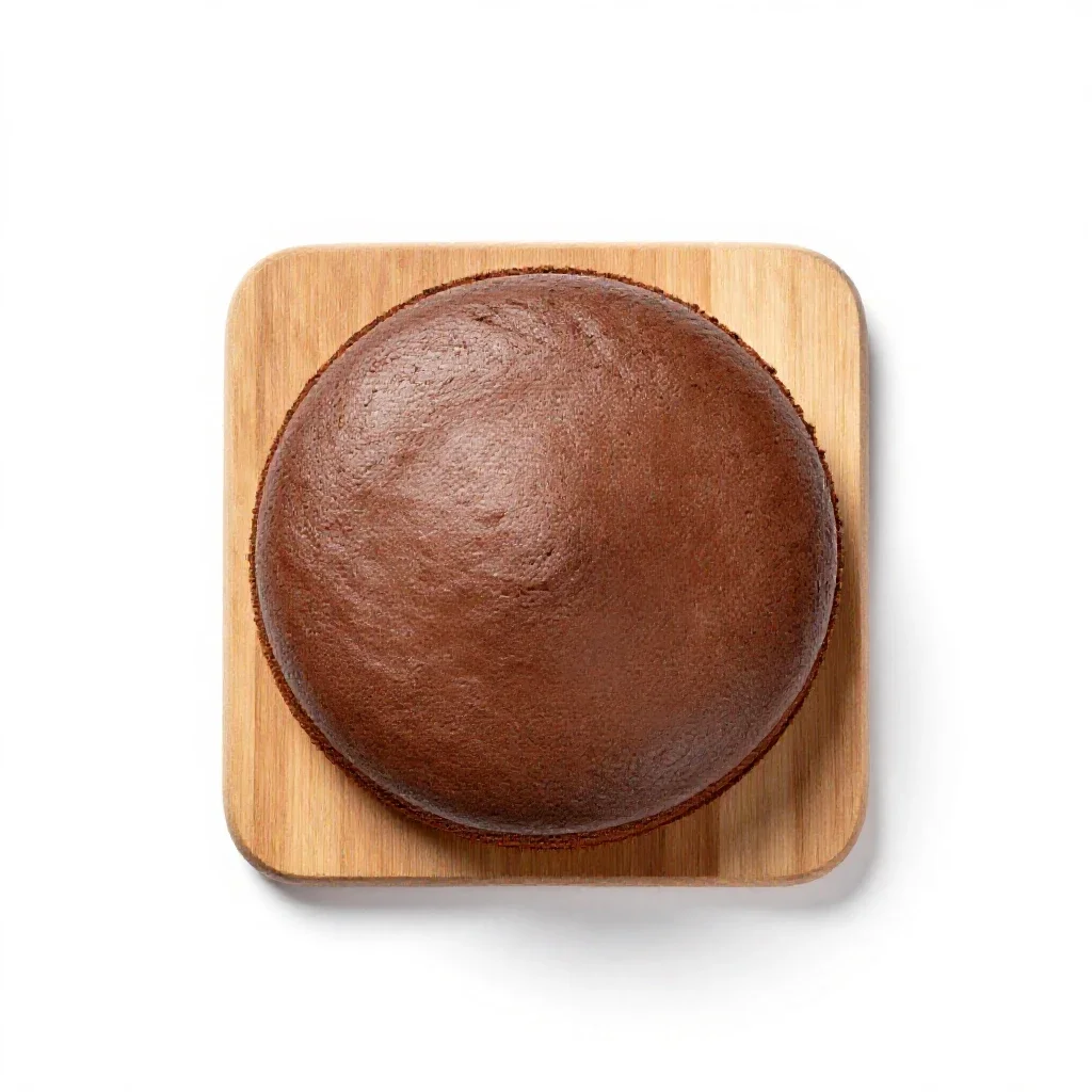 Chocolate cake isolated on a white background