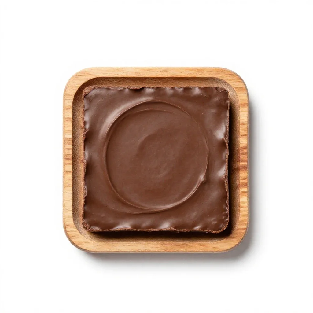 Chocolate fudge isolated on a white background