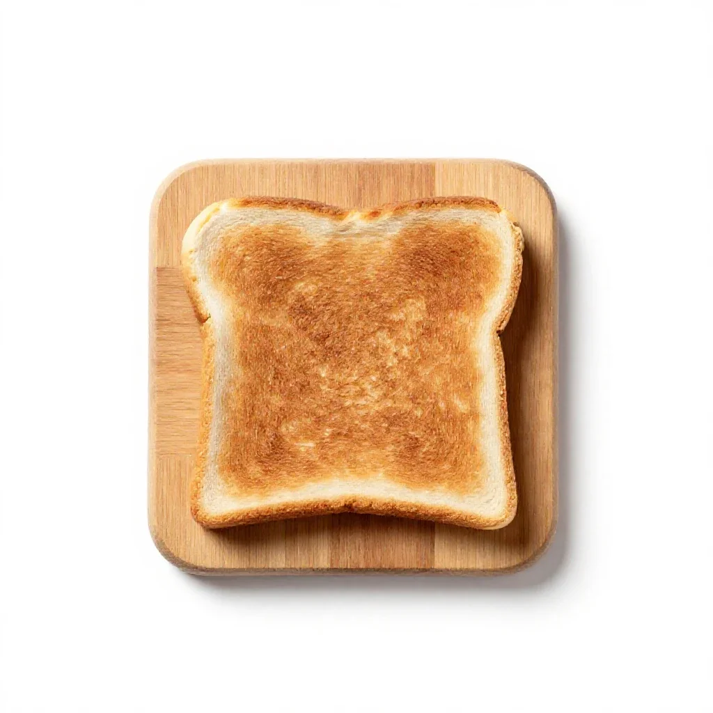 Cinnamon toast isolated on a white background