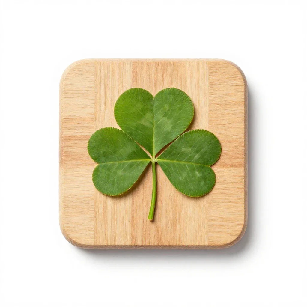 Clover-leaf roll isolated on a white background