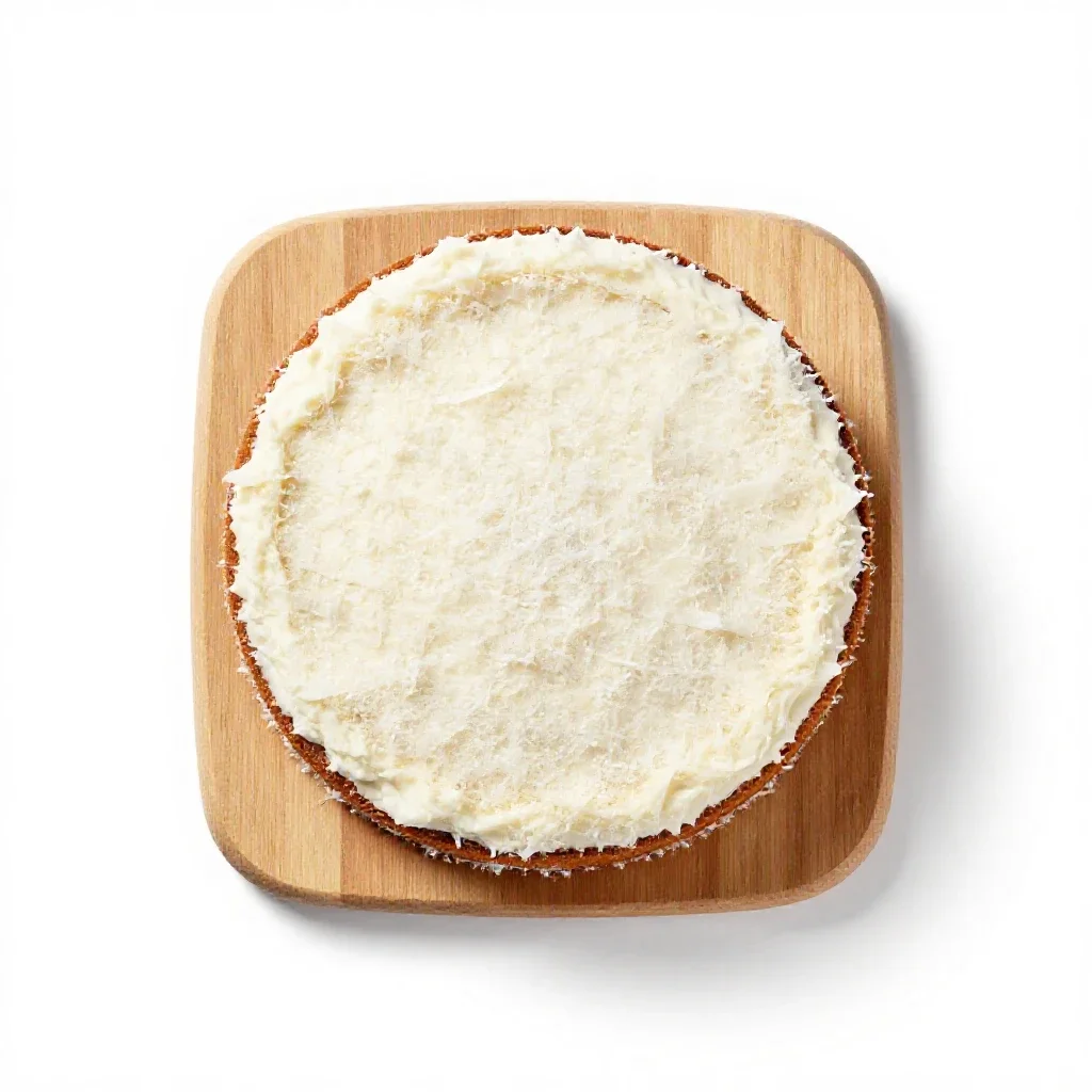 Coconut cake isolated on a white background