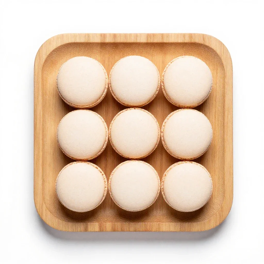 Coconut macaroon isolated on a white background
