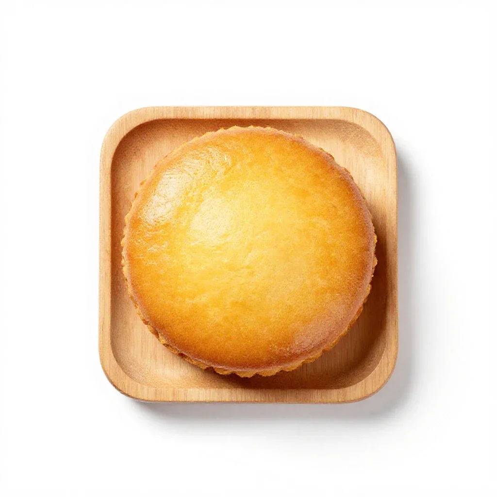 Corn cake isolated on a white background