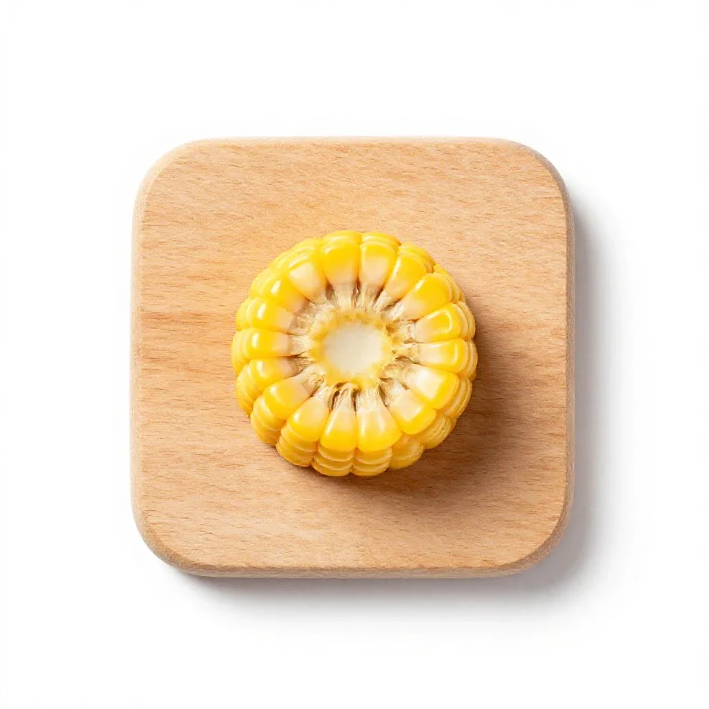 Corn dab isolated on a white background