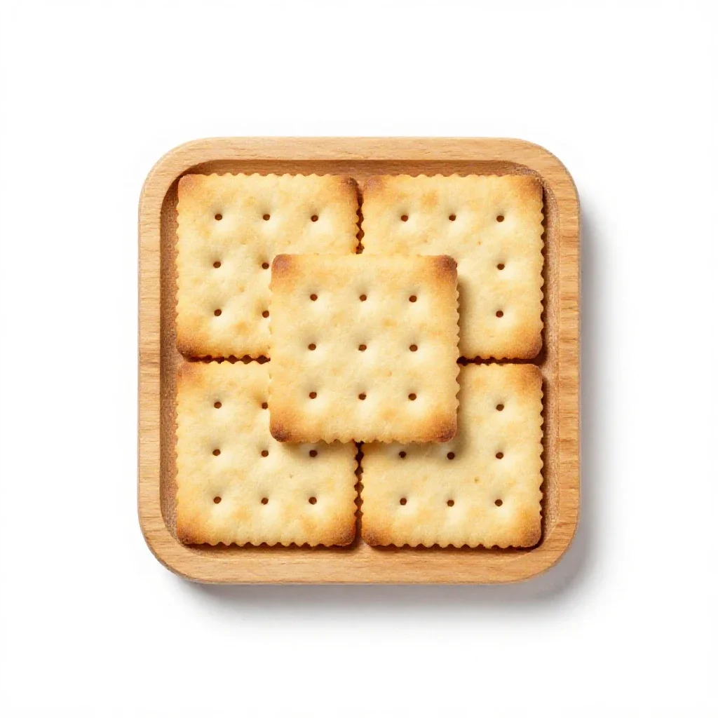 Cracker isolated on a white background