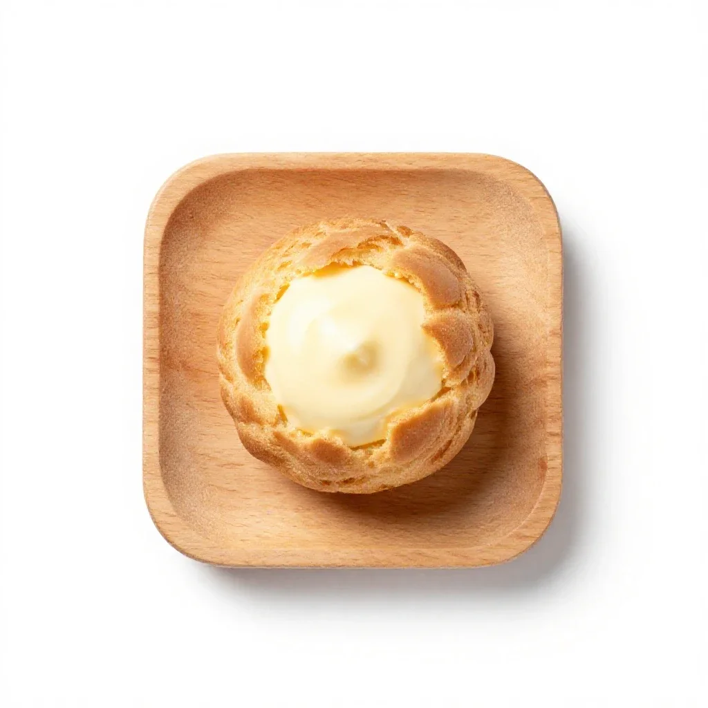 Cream puff isolated on a white background