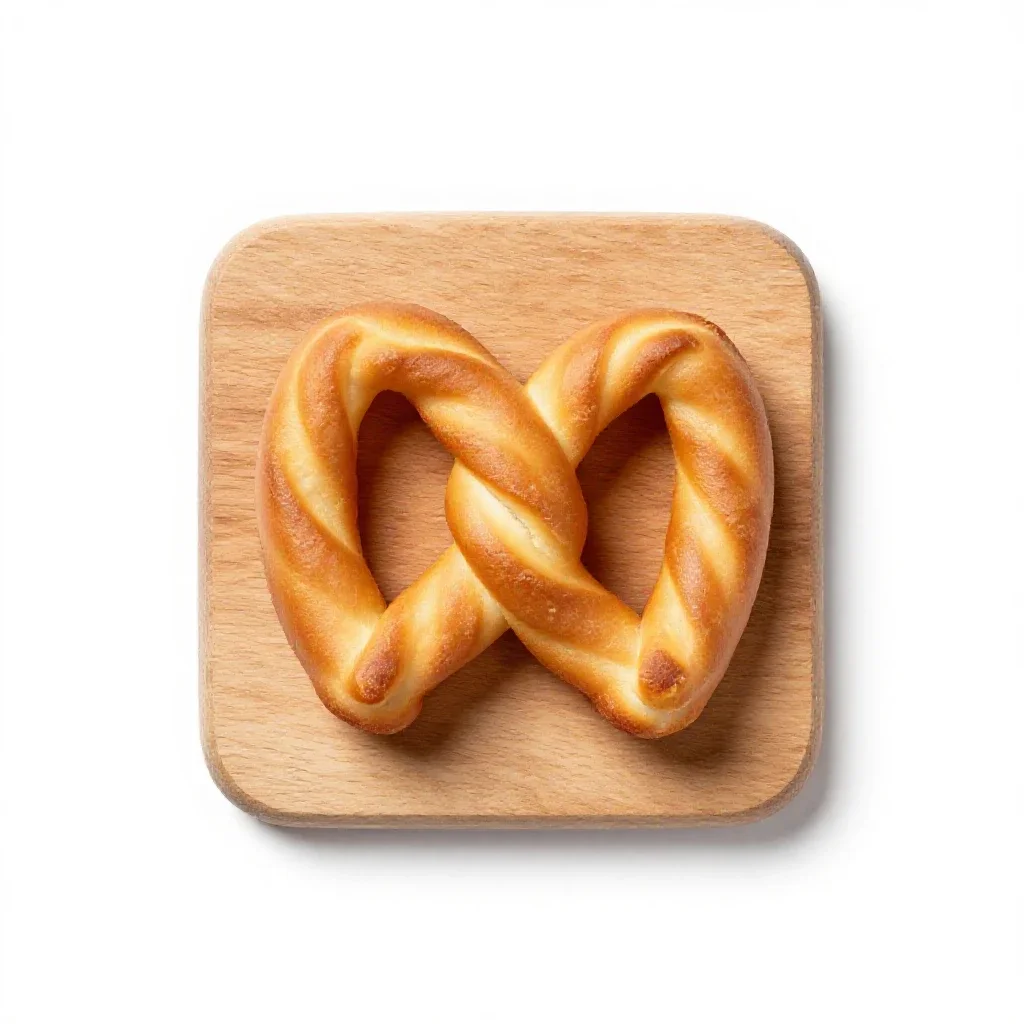 Cruller isolated on a white background