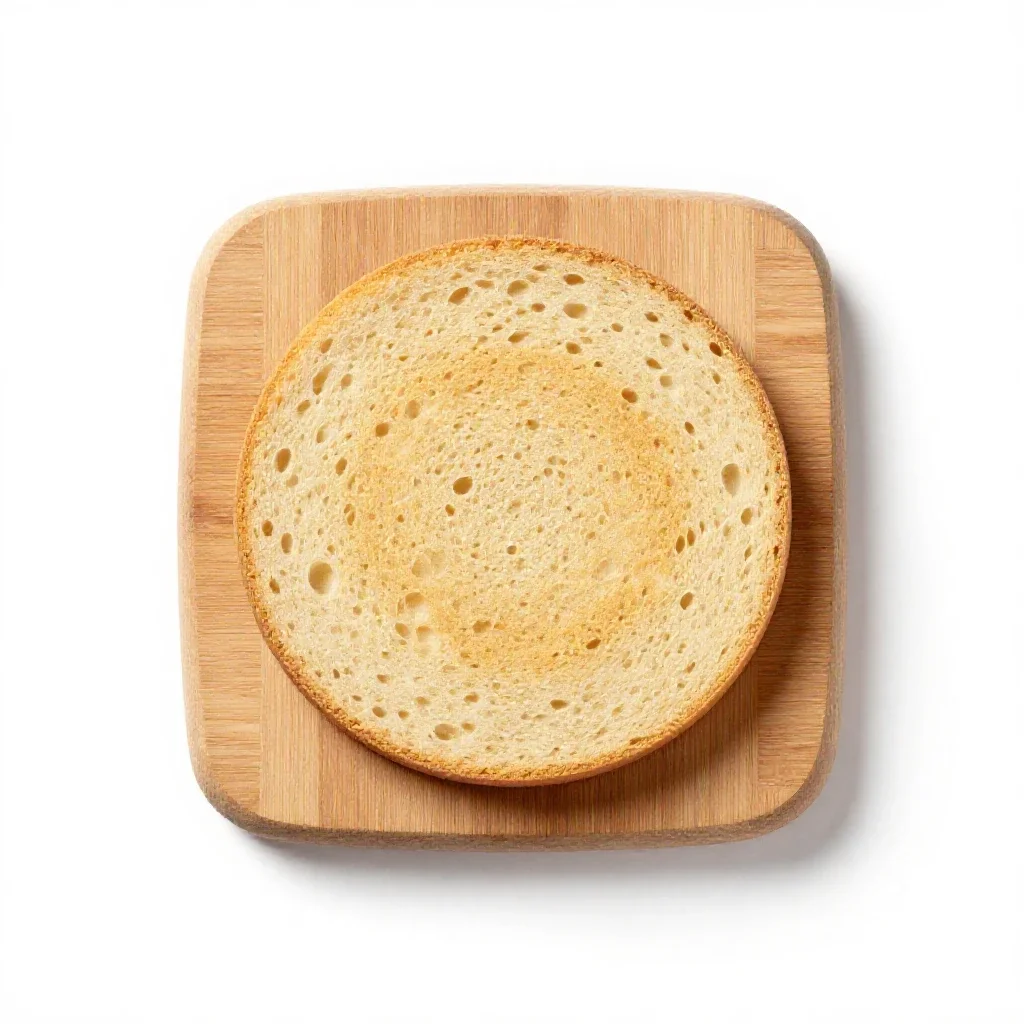 Crumpet isolated on a white background