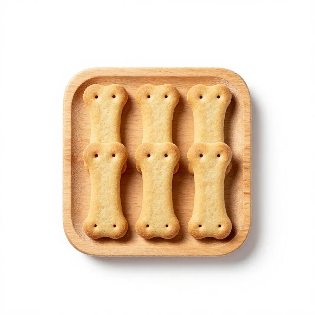 Dog biscuit isolated on a white background