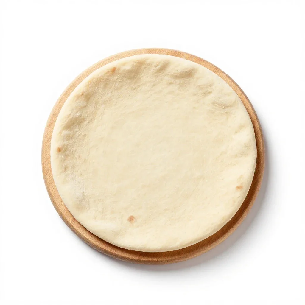 Flatbread isolated on a white background
