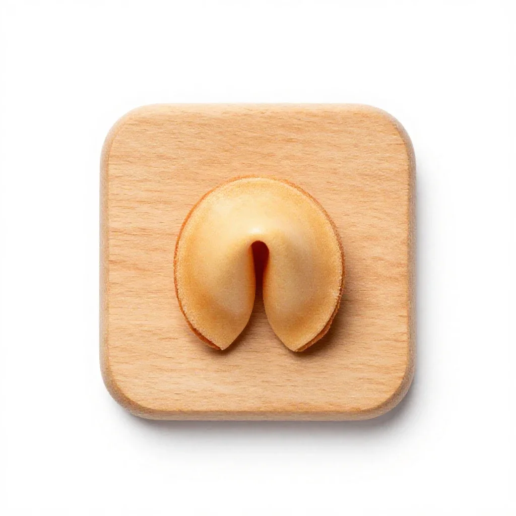 Fortune cookie isolated on a white background