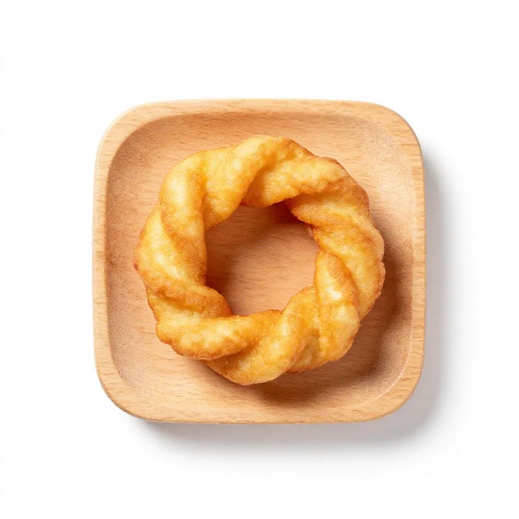 Friedcake isolated on a white background