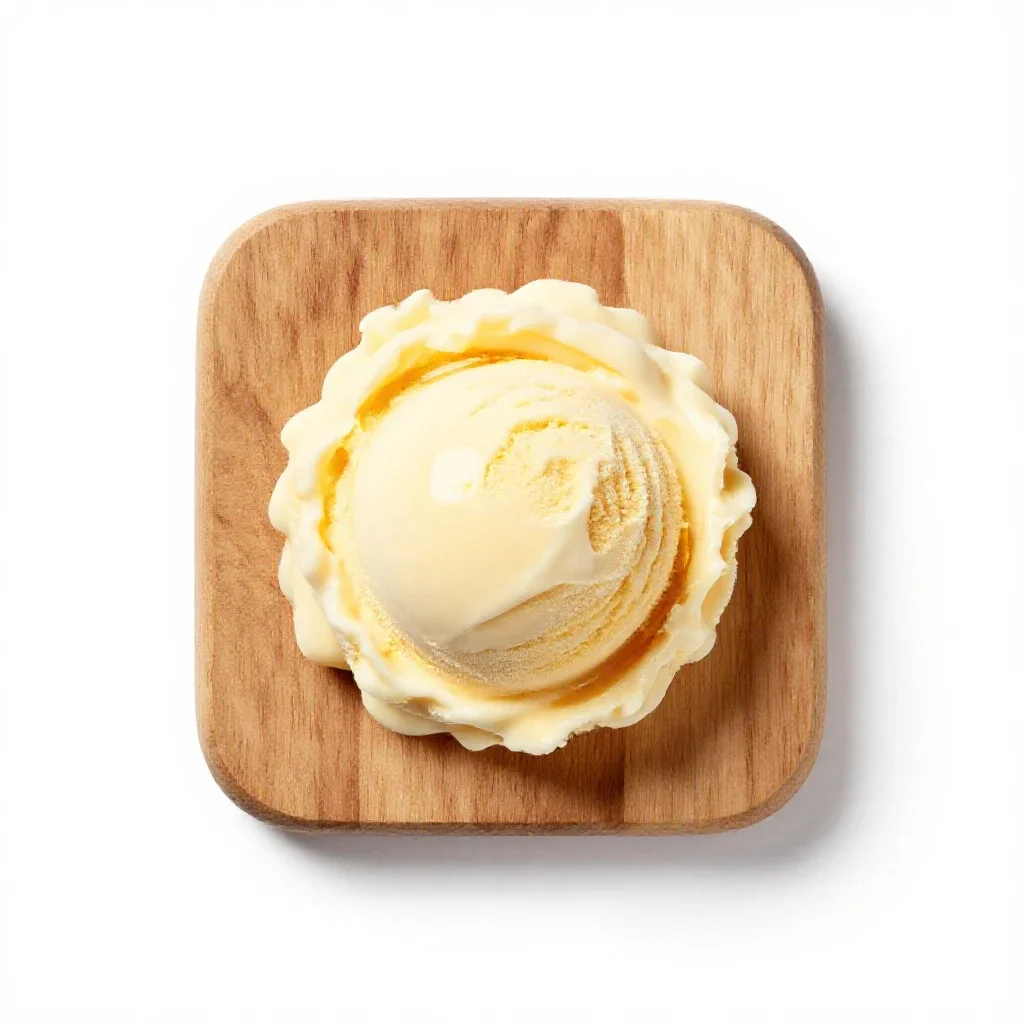 Frozen custard isolated on a white background