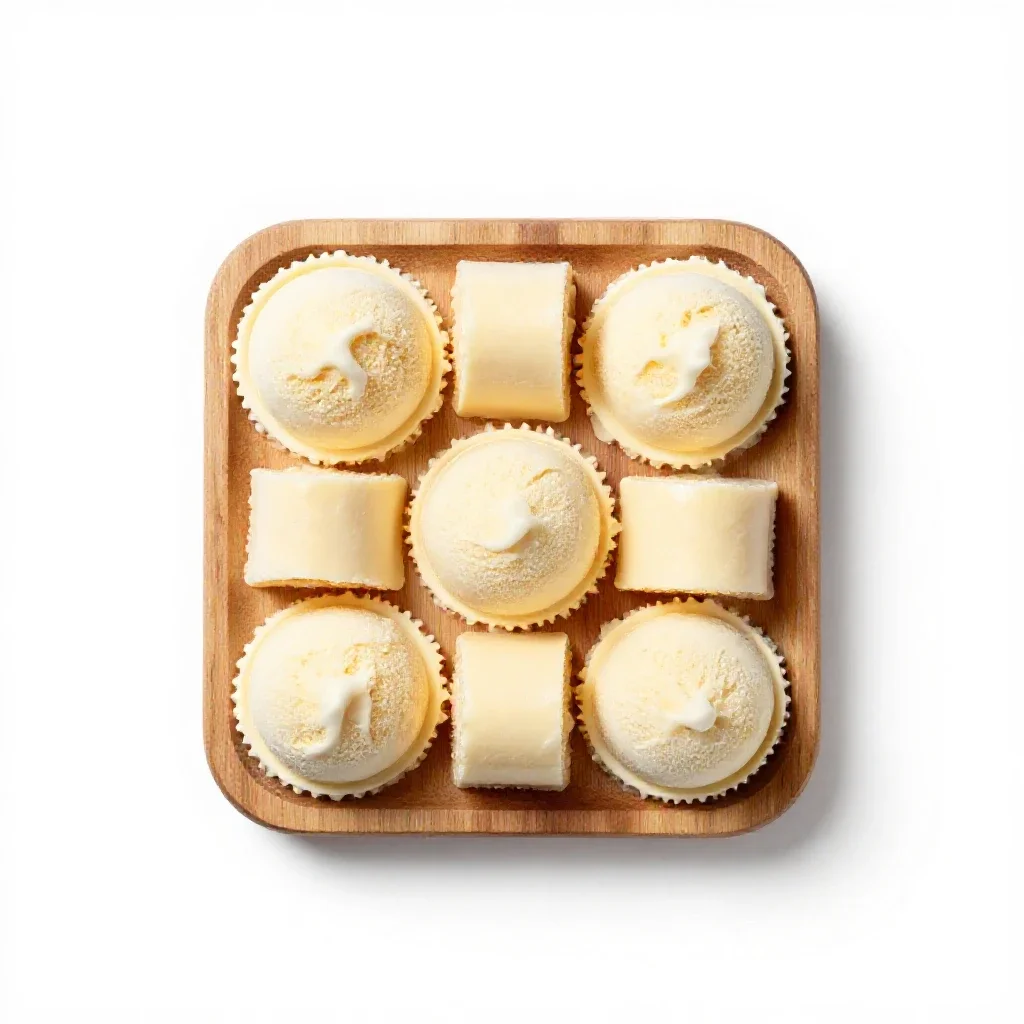Frozen dessert isolated on a white background
