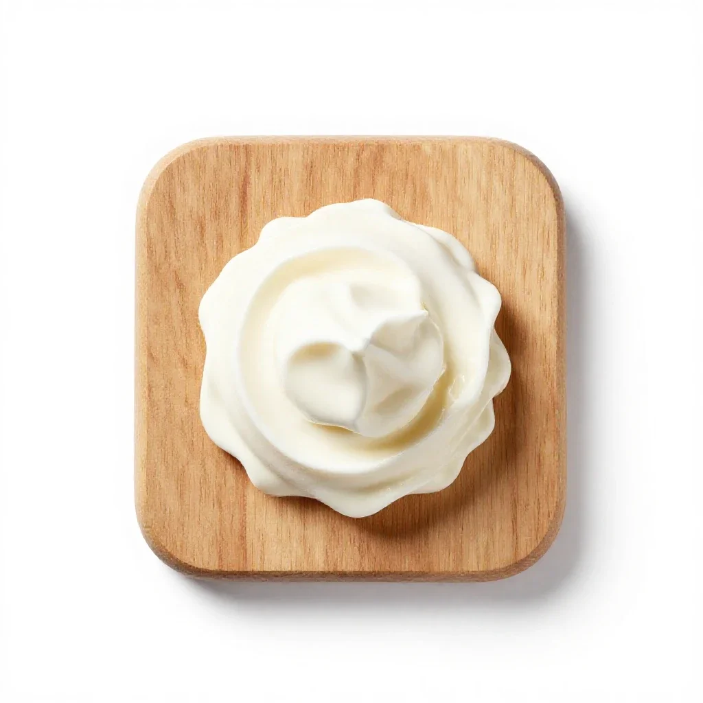 Frozen yogurt isolated on a white background