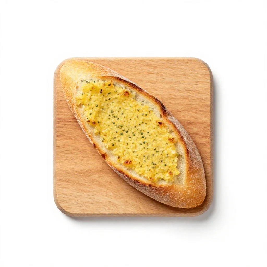 Garlic bread isolated on a white background