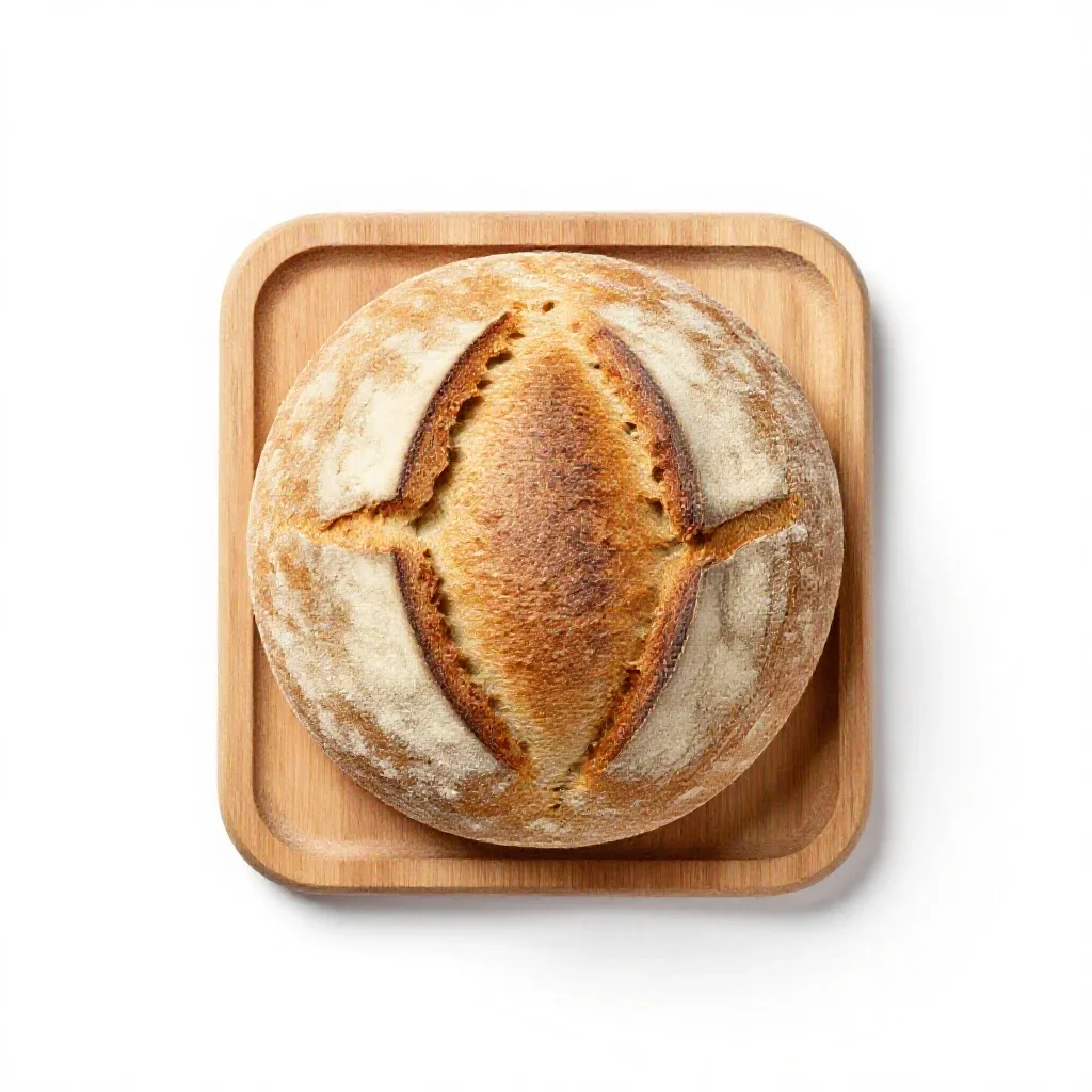 Gluten bread isolated on a white background