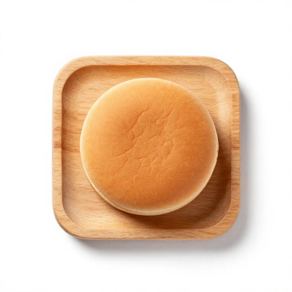 Hamburger bun isolated on a white background