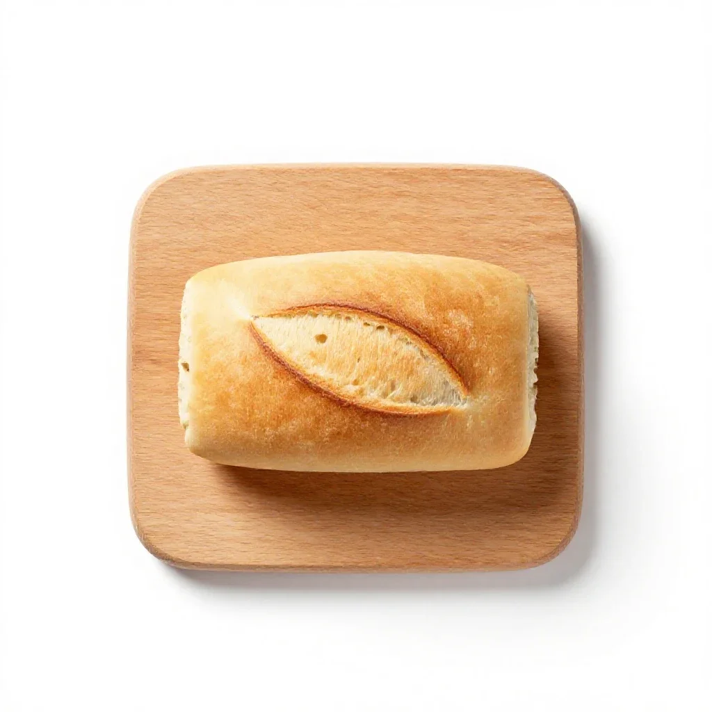 Hard roll isolated on a white background