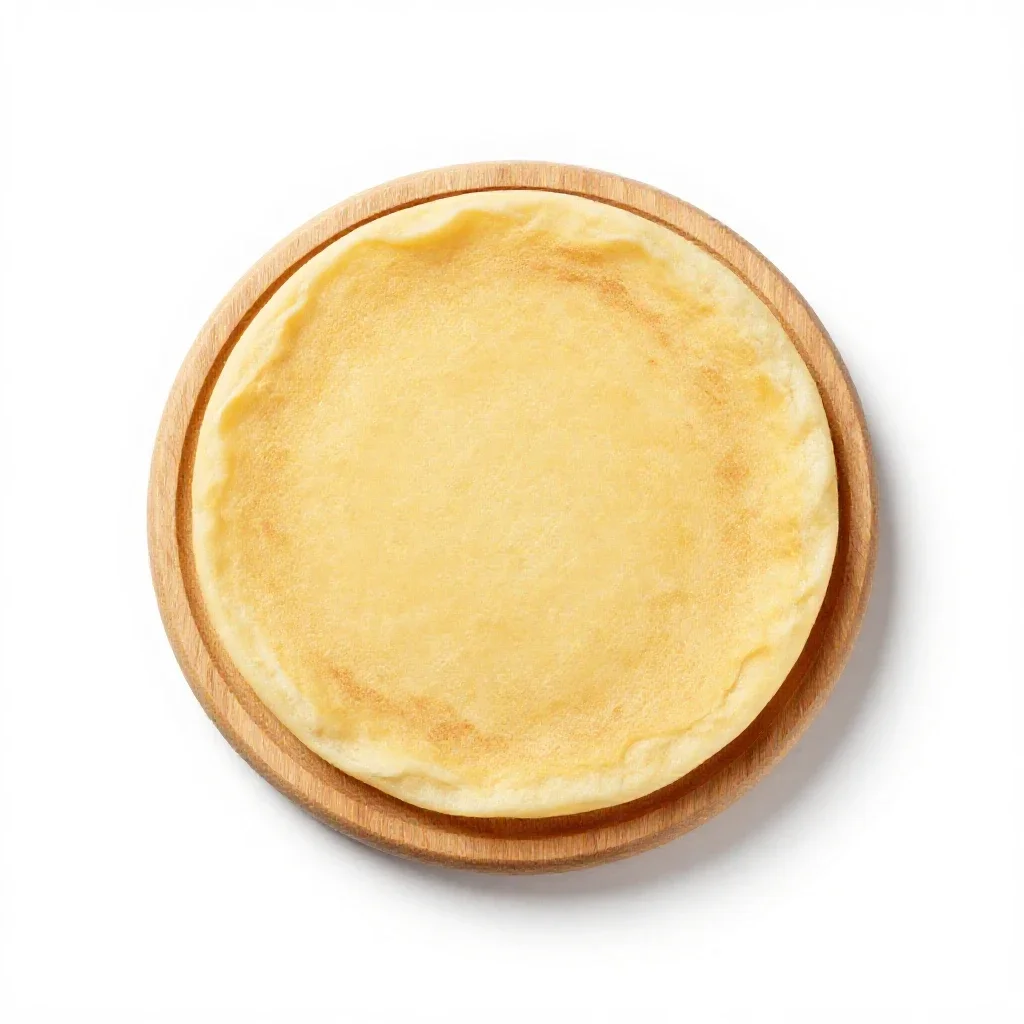 Hoecake isolated on a white background