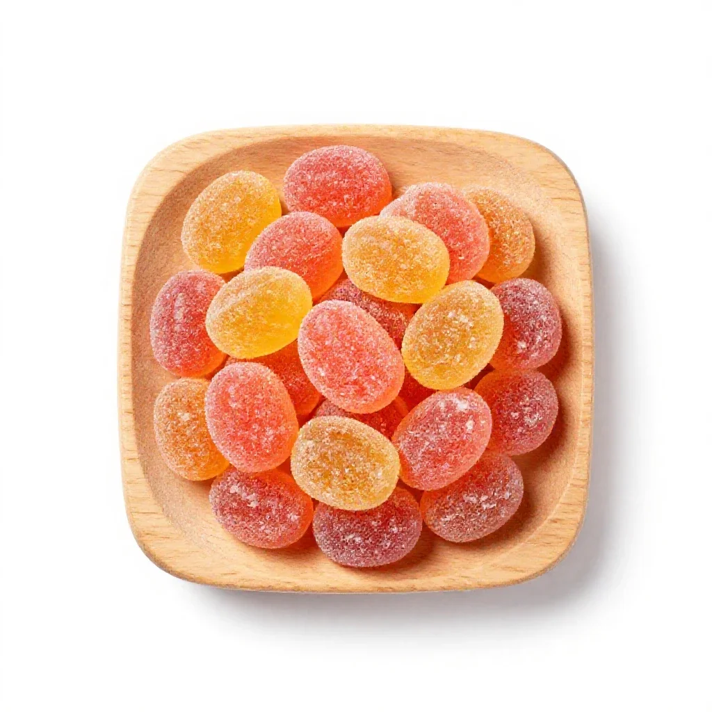 Jelly bean isolated on a white background