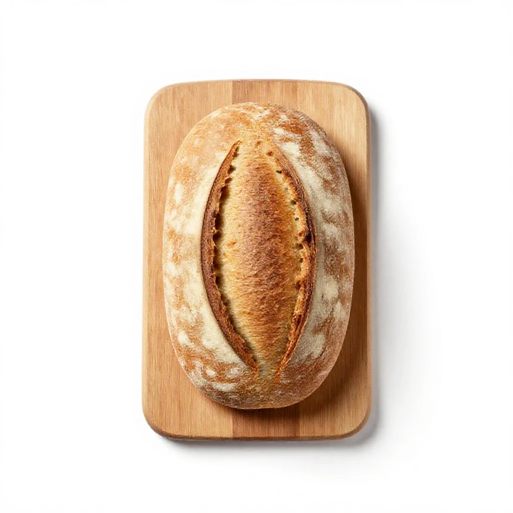 Loaf of bread isolated on a white background