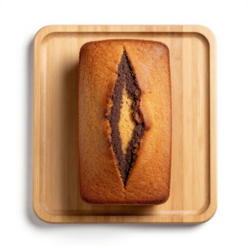 Marble cake isolated on a white background