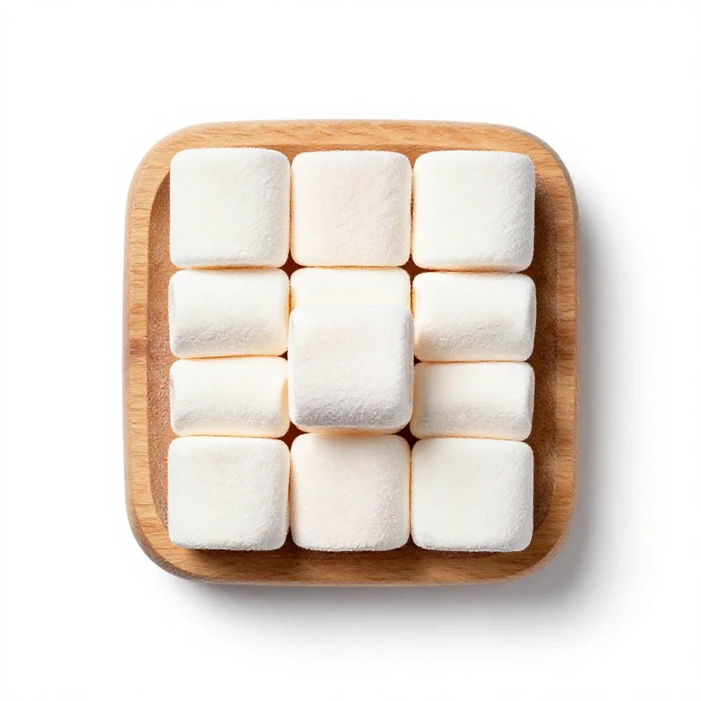 Marshmallow isolated on a white background