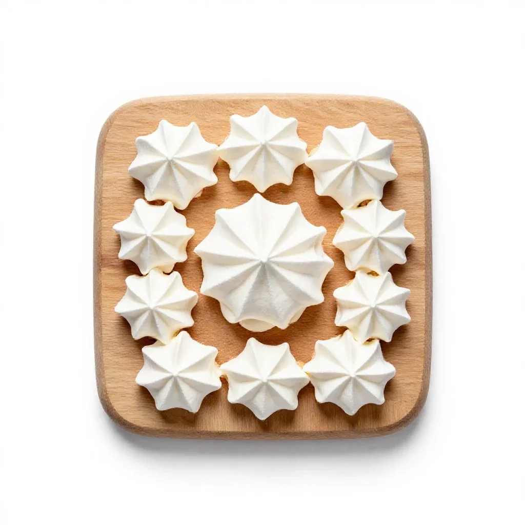Meringue kiss isolated on a white background