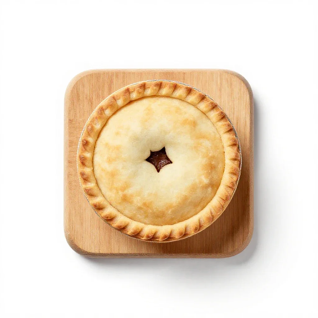 Mince pie isolated on a white background