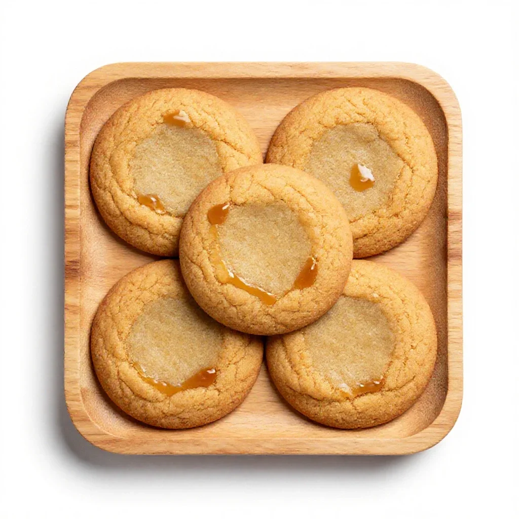 Molasses cookie isolated on a white background