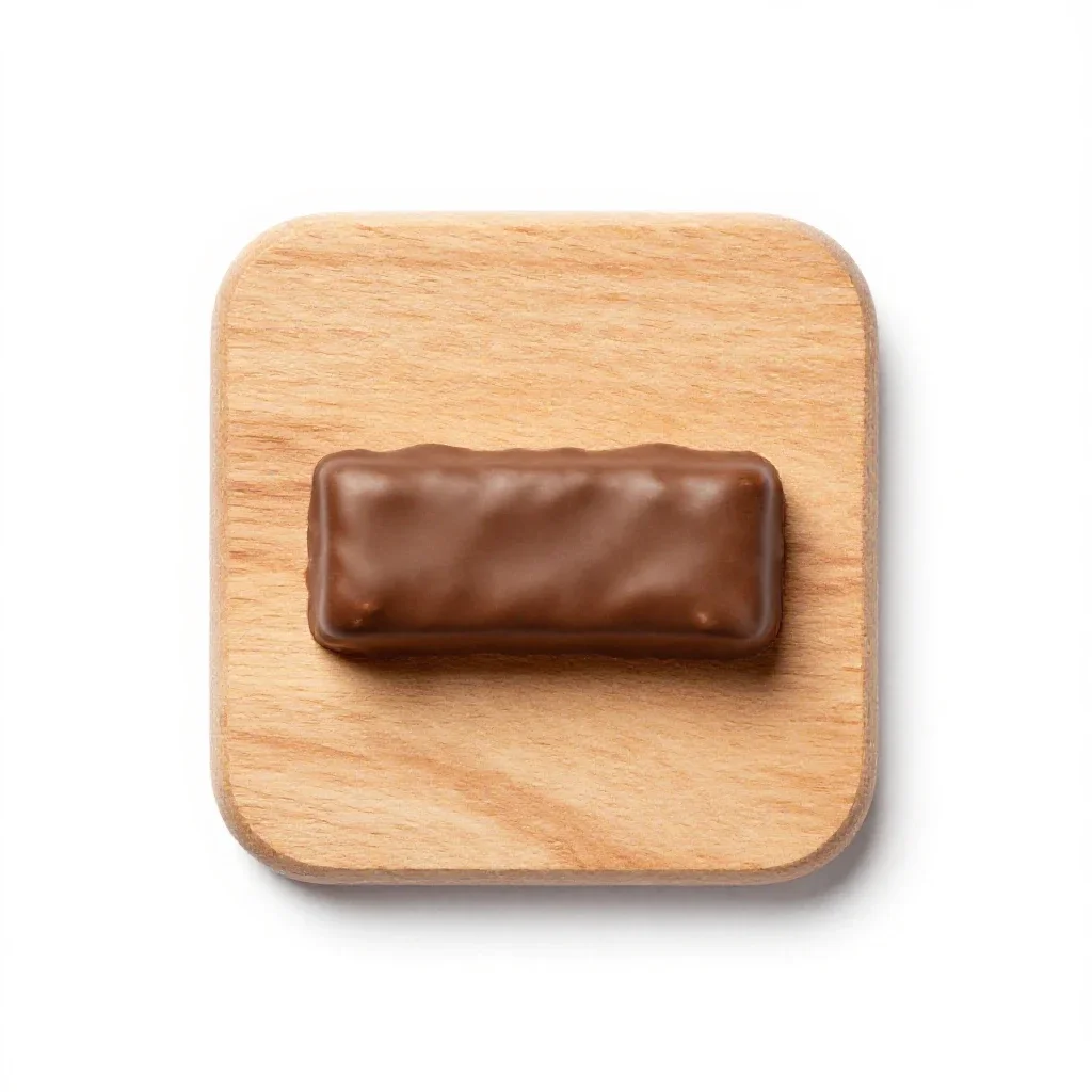 Nougat bar isolated on a white background