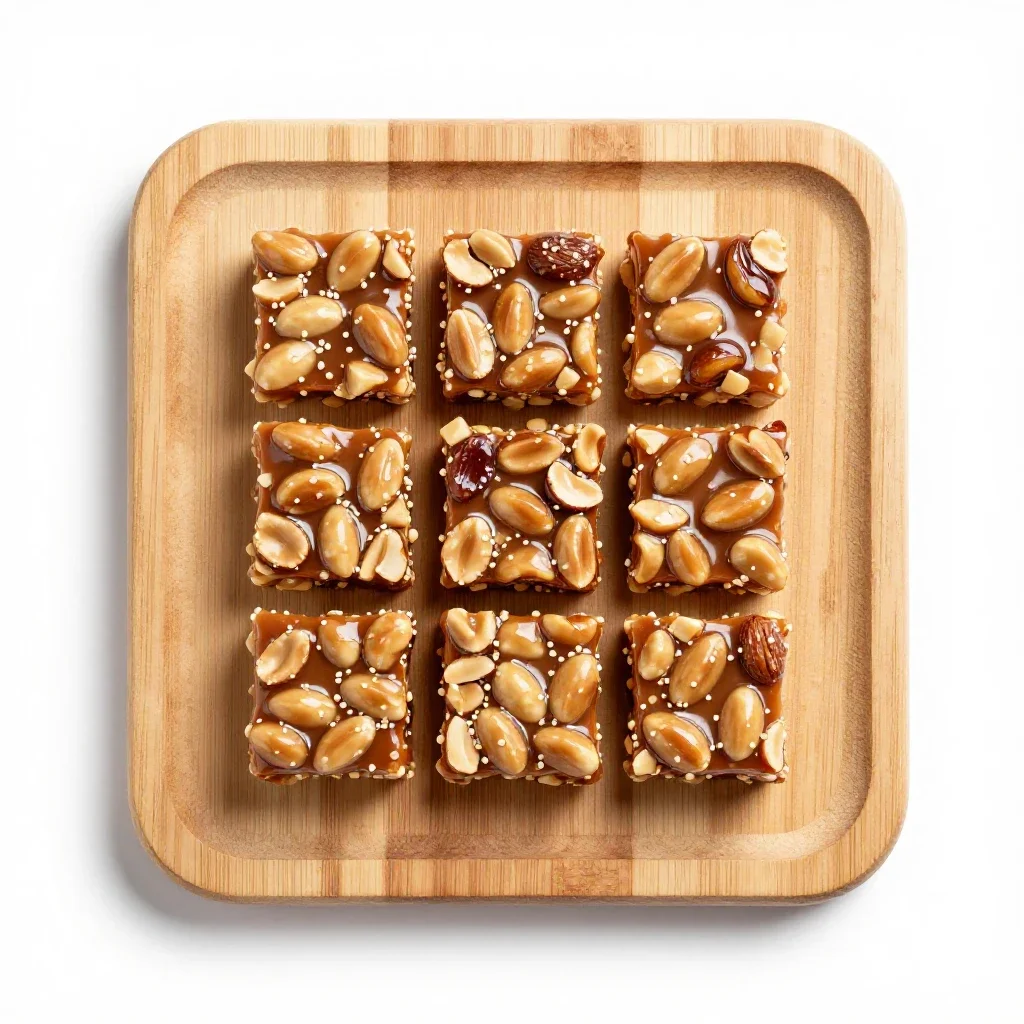 Nougat isolated on a white background