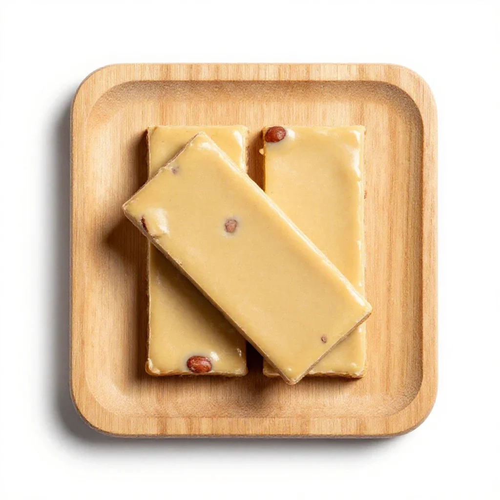 Nut bar isolated on a white background