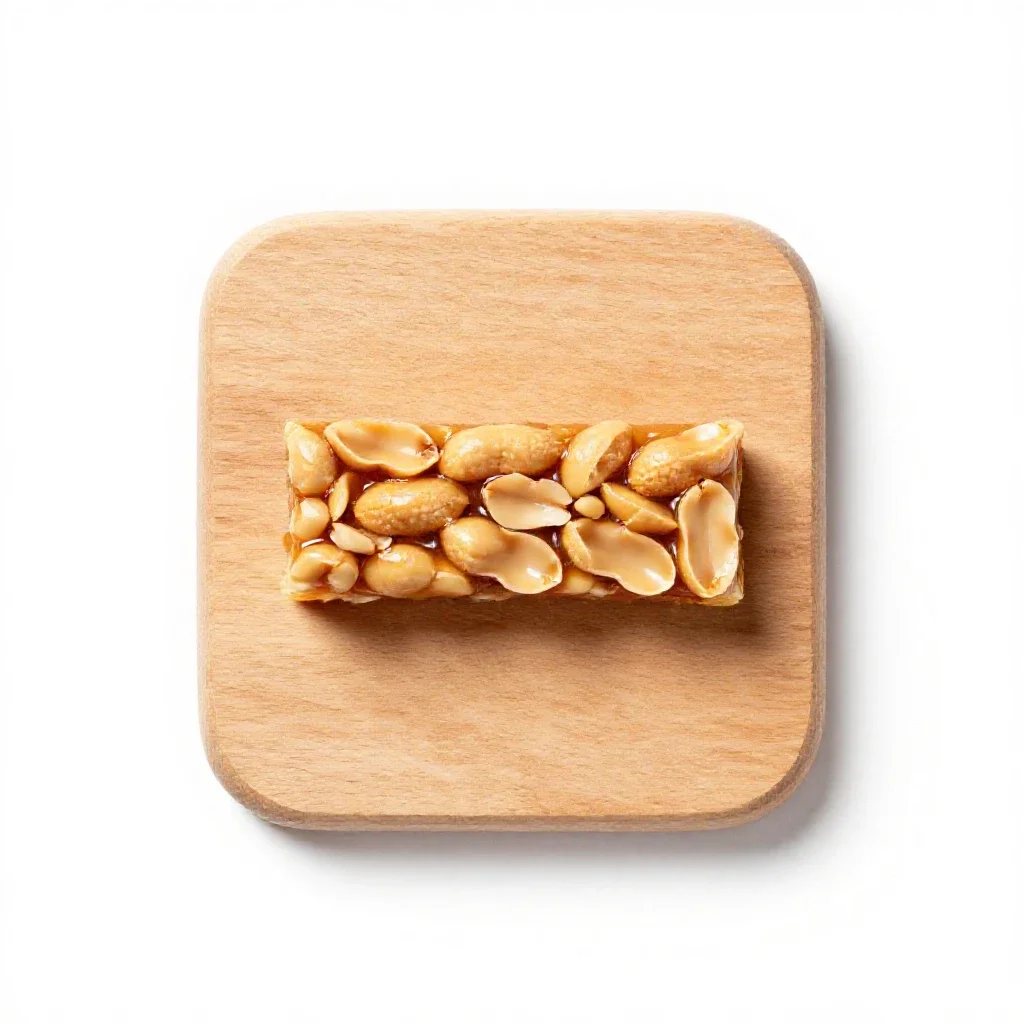 Peanut bar isolated on a white background
