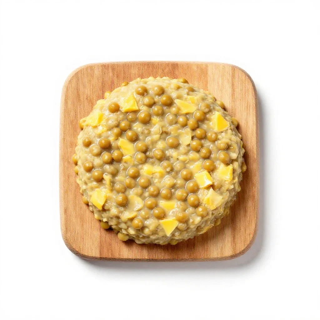Pease pudding isolated on a white background